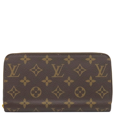 ルイヴィトン LOUIS VUITTON ジッピー ウォレット M41894 モノグラム×ローズバレリーヌ モノグラムキャンバス 長財布 ゴールド金具 茶 ピンク ラウンドファスナー