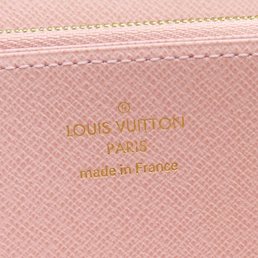 ルイヴィトン LOUIS VUITTON ジッピー ウォレット M41894 モノグラム×ローズバレリーヌ モノグラムキャンバス 長財布 ゴールド金具 茶 ピンク ラウンドファスナー