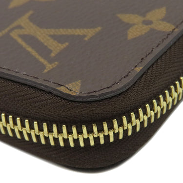 ルイヴィトン LOUIS VUITTON ジッピー ウォレット M41894 モノグラム×ローズバレリーヌ モノグラムキャンバス 長財布 ゴールド金具 茶 ピンク ラウンドファスナー