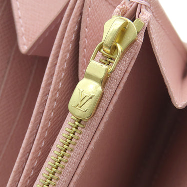 ルイヴィトン LOUIS VUITTON ジッピー ウォレット M41894 モノグラム×ローズバレリーヌ モノグラムキャンバス 長財布 ゴールド金具 茶 ピンク ラウンドファスナー