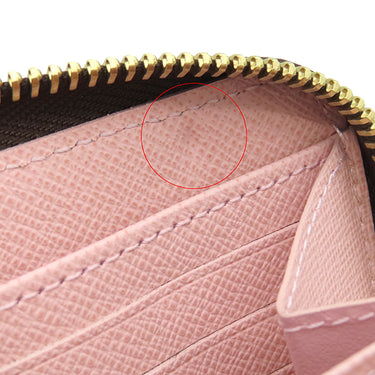 ルイヴィトン LOUIS VUITTON ジッピー ウォレット M41894 モノグラム×ローズバレリーヌ モノグラムキャンバス 長財布 ゴールド金具 茶 ピンク ラウンドファスナー