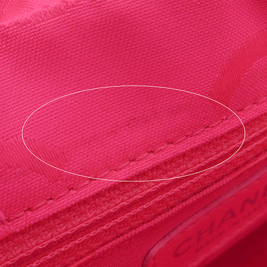 シャネル CHANEL カンボンライン A25175 ホワイトXブラック レザー ハンドバッグ シルバー金具 アクセサリーポーチ ココマーク