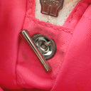 シャネル CHANEL カンボンライン A25175 ホワイトXブラック レザー ハンドバッグ シルバー金具 アクセサリーポーチ ココマーク