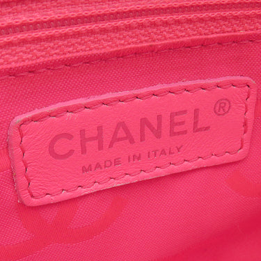 シャネル CHANEL カンボンライン A25175 ホワイトXブラック レザー ハンドバッグ シルバー金具 アクセサリーポーチ ココマーク