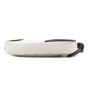 シャネル CHANEL カンボンライン A25175 ホワイトXブラック レザー ハンドバッグ シルバー金具 アクセサリーポーチ ココマーク