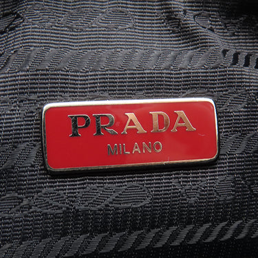 プラダ PRADA Re-Edition2005 ナイロン ショルダー ブラック ナイロン 2WAYバッグ シルバー金具 黒 三角ロゴプレート
