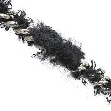 シャネル CHANEL ラグジュアリー チェーンショルダー ブラック ナイロン ファブリック ショルダーバッグ ガンメタル金具 黒 ココマーク