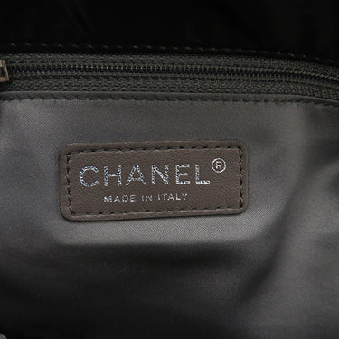 シャネル CHANEL ラグジュアリー チェーンショルダー ブラック ナイロン ファブリック ショルダーバッグ ガンメタル金具 黒 ココマーク