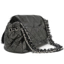 シャネル CHANEL ラグジュアリー チェーンショルダー ブラック ナイロン ファブリック ショルダーバッグ ガンメタル金具 黒 ココマーク