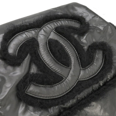 シャネル CHANEL ラグジュアリー チェーンショルダー ブラック ナイロン ファブリック ショルダーバッグ ガンメタル金具 黒 ココマーク
