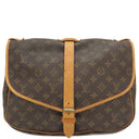 ルイヴィトン LOUIS VUITTON ソミュール 35 M42254 モノグラム モノグラムキャンバス ショルダーバッグ ゴールド金具 茶 斜め掛け