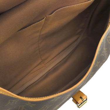 ルイヴィトン LOUIS VUITTON ソミュール 35 M42254 モノグラム モノグラムキャンバス ショルダーバッグ ゴールド金具 茶 斜め掛け