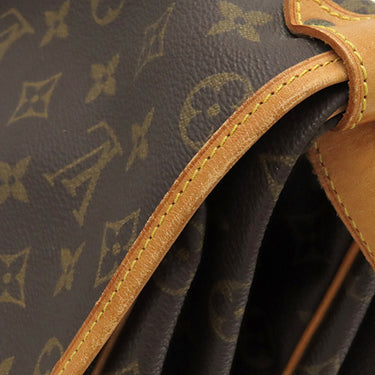 ルイヴィトン LOUIS VUITTON ソミュール 35 M42254 モノグラム モノグラムキャンバス ショルダーバッグ ゴールド金具 茶 斜め掛け