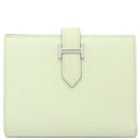 エルメス HERMES ベアンコンパクト ヴェールフィズ ヴォーエプソン 二つ折り財布 シルバー金具 薄緑