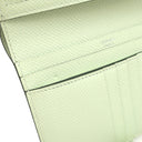 エルメス HERMES ベアンコンパクト ヴェールフィズ ヴォーエプソン 二つ折り財布 シルバー金具 薄緑