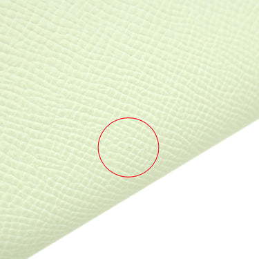 エルメス HERMES ベアンコンパクト ヴェールフィズ ヴォーエプソン 二つ折り財布 シルバー金具 薄緑