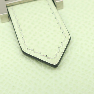 エルメス HERMES ベアンコンパクト ヴェールフィズ ヴォーエプソン 二つ折り財布 シルバー金具 薄緑
