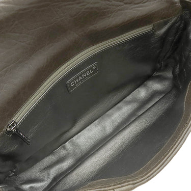 シャネル CHANEL マトラッセ チェーンショルダー ブラウン カーフ ショルダーバッグ シルバー金具 茶 ココマーク