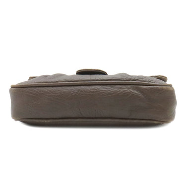 シャネル CHANEL マトラッセ チェーンショルダー ブラウン カーフ ショルダーバッグ シルバー金具 茶 ココマーク