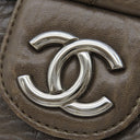 シャネル CHANEL マトラッセ チェーンショルダー ブラウン カーフ ショルダーバッグ シルバー金具 茶 ココマーク