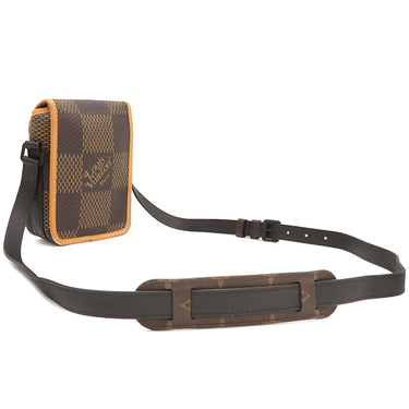 ルイヴィトン LOUIS VUITTON アマゾン メッセンジャー N40357 ブラウン×ベージュ ダミエエベヌジャイアントキャンバス モノグラムキャンパス ショルダーバッグ マットブラック金具 LVスクエアード NIGO