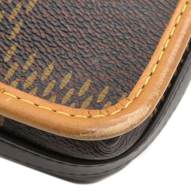 ルイヴィトン LOUIS VUITTON アマゾン メッセンジャー N40357 ブラウン×ベージュ ダミエエベヌジャイアントキャンバス モノグラムキャンパス ショルダーバッグ マットブラック金具 LVスクエアード NIGO