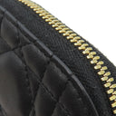 クリスチャン・ディオール Christian Dior Lady Dior Call in Dior フォンホルダー S08720NMJ ブラック ラムスキン 2WAYバッグ ゴールド金具 カナージュ レザー 黒