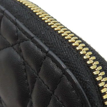 クリスチャン・ディオール Christian Dior Lady Dior Call in Dior フォンホルダー S08720NMJ ブラック ラムスキン 2WAYバッグ ゴールド金具 カナージュ レザー 黒