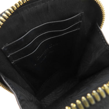 クリスチャン・ディオール Christian Dior Lady Dior Call in Dior フォンホルダー S08720NMJ ブラック ラムスキン 2WAYバッグ ゴールド金具 カナージュ レザー 黒