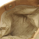 シャネル CHANEL ワイルドステッチ ココマーク  イエロー レザー トートバッグ マットゴールド金具 ハンドバッグ ショルダー 肩掛け