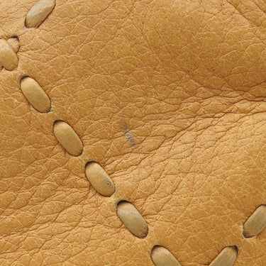 シャネル CHANEL ワイルドステッチ ココマーク  イエロー レザー トートバッグ マットゴールド金具 ハンドバッグ ショルダー 肩掛け