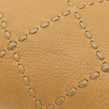 シャネル CHANEL ワイルドステッチ ココマーク  イエロー レザー トートバッグ マットゴールド金具 ハンドバッグ ショルダー 肩掛け