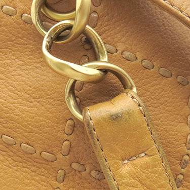 シャネル CHANEL ワイルドステッチ ココマーク  イエロー レザー トートバッグ マットゴールド金具 ハンドバッグ ショルダー 肩掛け