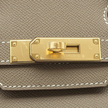 エルメス HERMES バーキン30 エトゥープ ヴォーエプソン ハンドバッグ ゴールド金具 グレージュ