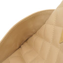 シャネル CHANEL カンボンライン ポシェット A29793 ベージュ レザー パテントレザー ショルダーバッグ シルバー金具 斜め掛け