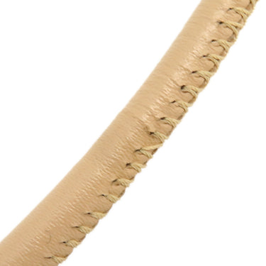 シャネル CHANEL カンボンライン ポシェット A29793 ベージュ レザー パテントレザー ショルダーバッグ シルバー金具 斜め掛け