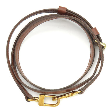 ルイヴィトン LOUIS VUITTON 121cm ブラウン レザー ショルダーストラップ ゴールド金具 モンソー用