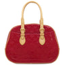 ルイヴィトン LOUIS VUITTON サミット ドライブ M93513 ポムダムール モノグラムヴェルニ ハンドバッグ ゴールド金具 赤