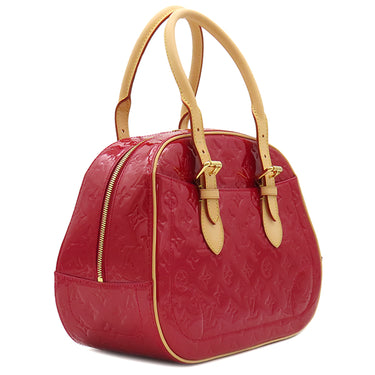 ルイヴィトン LOUIS VUITTON サミット ドライブ M93513 ポムダムール モノグラムヴェルニ ハンドバッグ ゴールド金具 赤