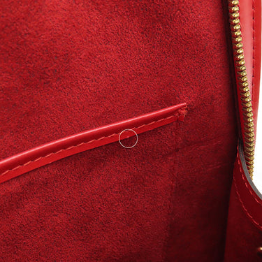 ルイヴィトン LOUIS VUITTON リュサック M52287 カスティリアンレッド エピレザー ショルダーバッグ ゴールド金具 赤 肩掛け