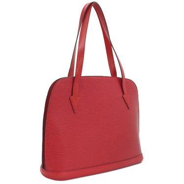 ルイヴィトン LOUIS VUITTON リュサック M52287 カスティリアンレッド エピレザー ショルダーバッグ ゴールド金具 赤 肩掛け