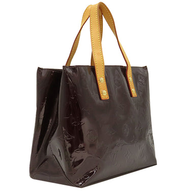 ルイヴィトン LOUIS VUITTON リード PM M91993 アマラント モノグラムヴェルニ ハンドバッグ ゴールド金具 紫 エナメル加工