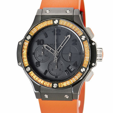 腕時計 ウブロ HUBLOT ビッグバン トゥッティフルッティ オレンジ 341.CX.1110.RO.1906 自動巻き メンズ K18WG ブラックPVD