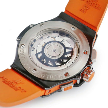 腕時計 ウブロ HUBLOT ビッグバン トゥッティフルッティ オレンジ 341.CX.1110.RO.1906 自動巻き メンズ K18WG ブラックPVD