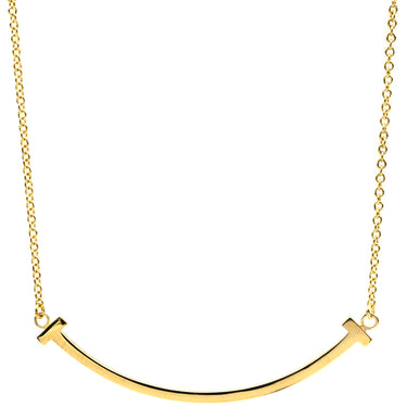 ティファニー Tiffany & Co Tスマイル ペンダント スモール 60011679 イエローゴールド K18YG ネックレス Au750 Tiffany T smile
