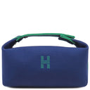 エルメス HERMES ブリッド ア ブラック PM マリン トワルアッシュ ポーチ シルバー金具 新品 未使用 ハンドバッグ バニティバッグ