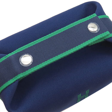 エルメス HERMES ブリッド ア ブラック PM マリン トワルアッシュ ポーチ シルバー金具 新品 未使用 ハンドバッグ バニティバッグ