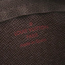 ルイヴィトン LOUIS VUITTON カードキーケース ポシェット クレ N62658 ダミエエベヌ ダミエキャンバス コインケース ゴールド金具 茶 キーチェーン付き