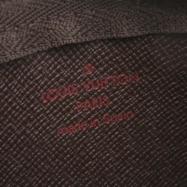 ルイヴィトン LOUIS VUITTON カードキーケース ポシェット クレ N62658 ダミエエベヌ ダミエキャンバス コインケース ゴールド金具 茶 キーチェーン付き