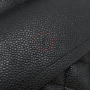 シャネル CHANEL マトラッセ 25 フラップバッグ A01112 ブラック キャビアスキン ショルダーバッグ シルバー金具 ダブルチェーン ダブルフラップ ココマーク 黒